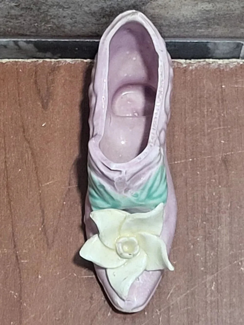 Vintage Miniature Porcelain Shoe Figurine